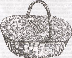 Корзина лотошника с двумя крышками