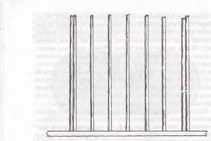 Основа для дна, поставленная на доске